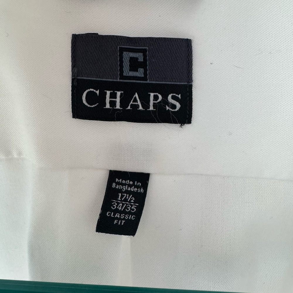 Chaps White Classic Fit Shirt